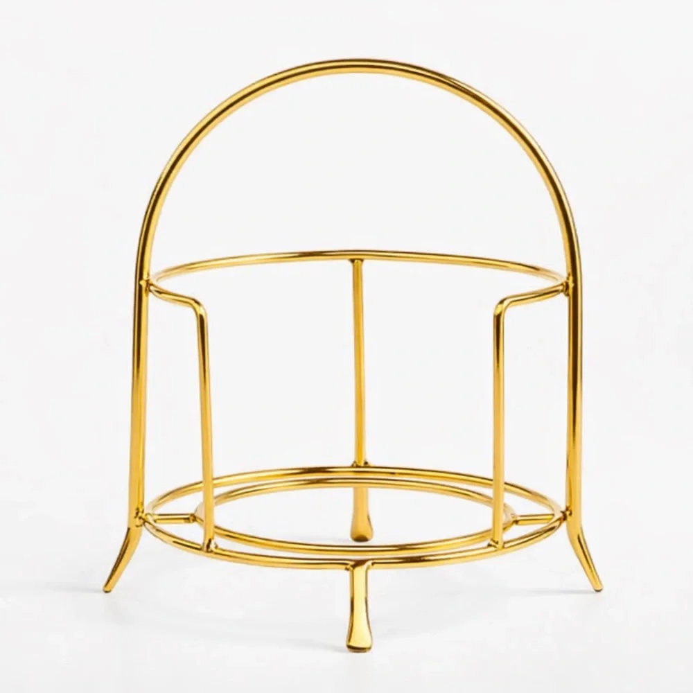 New! Crate&Barrel Appetizer Plate Stand with Brass Finish